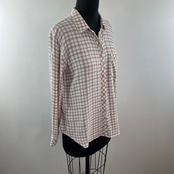 RAILS Brady Shirt Powder Steel Blush Button Down Long Sleeve Chest Pocket Sz M - Picture 4 of 10
